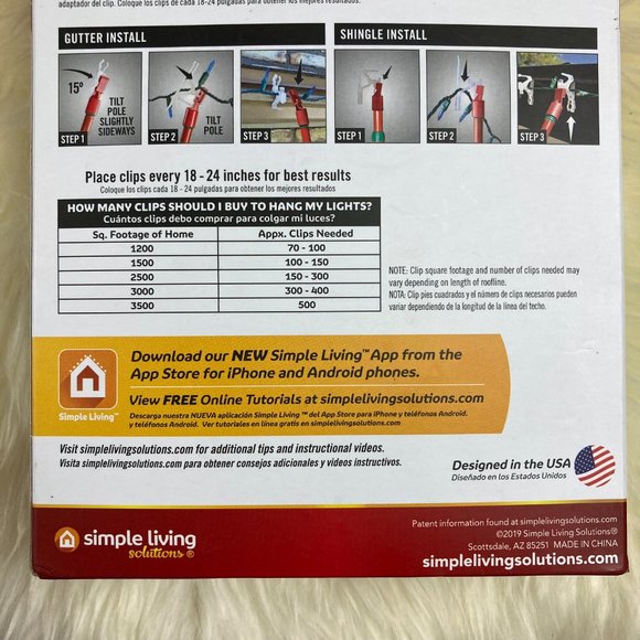 Simple Living Ladderless Christmas Light Clip 25ct - Picture 8 of 10